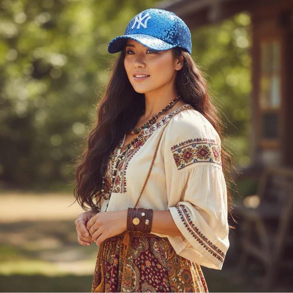 New York Yankees Sequin🔥 9Forty Hat New Era MLB (NIP) - Picture 3 of 4